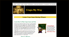 Desktop Screenshot of crapsmyway.com