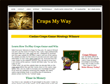 Tablet Screenshot of crapsmyway.com